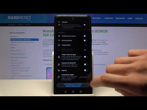 Cómo resetear la cámara en HONOR 10X Lite - restablecer ajustes de cámara