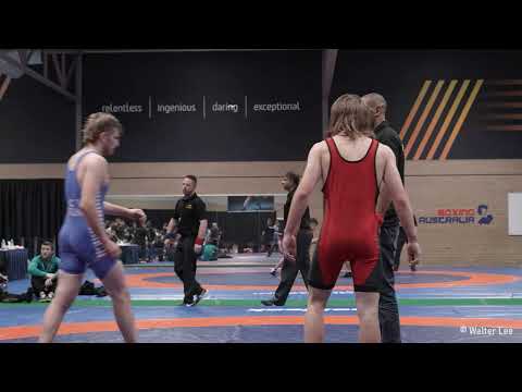 CHRIS BAKER vs ISAAC DOBBS  [4K VIDEO]  -  AUSTRALIAN NATIONAL WRESTLING CHAMPIONSHIPS 2022