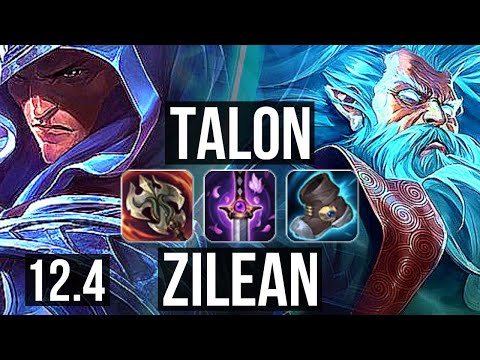 TALON vs ZILEAN (MID) | 11/0/3, 6 solo kills, Legendary, 1.1M mastery | EUW Challenger | 12.4