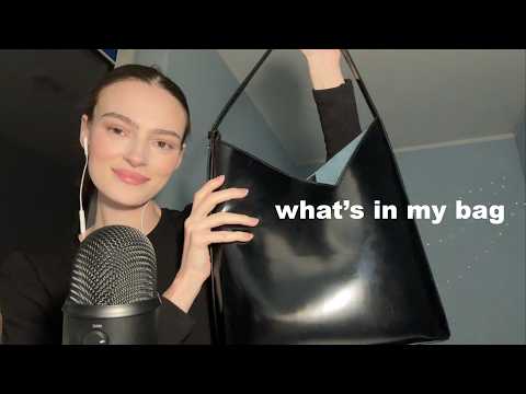 ASMR what's in my bag?