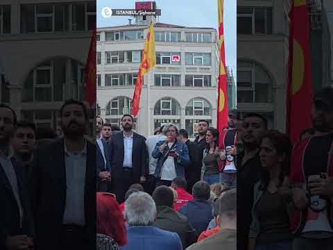 “Mutlak butlan” kararına karşı binlerce yurttaş Şişhane’de oturma eyleminde