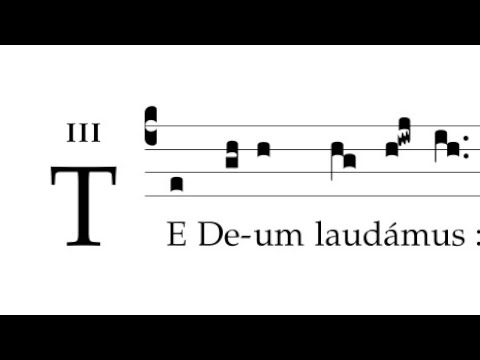 Te Deum laudamus (tonus simplex)