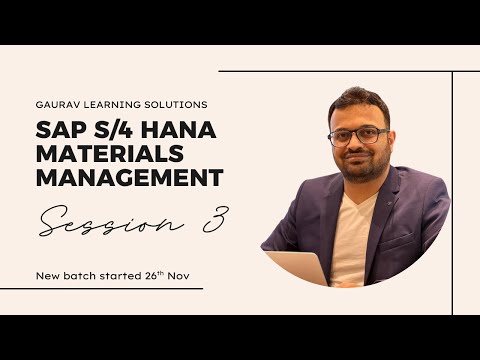 SAP S/4 HANA Beginners Online Course| SAP MM Training (Session 3) | SAP ASAP & Activate Methodology