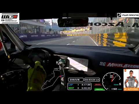 WTCR MACAO MIKEL AZCONA CUPRA - ALMOST CRASH