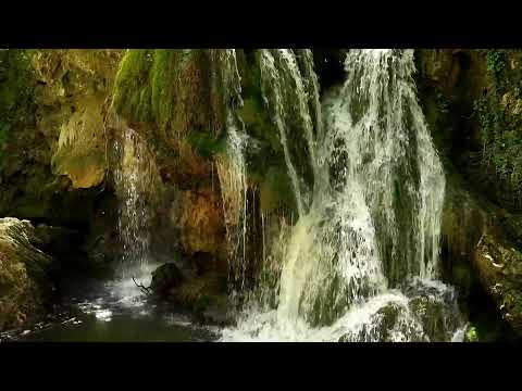 Relaxing Music With Sounds From Nature. Waterfall Bigar Romania