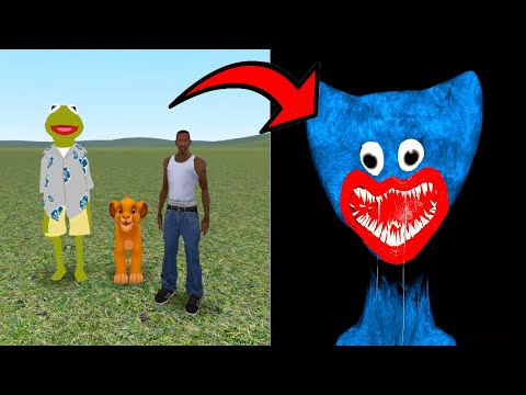 DISTURBING HUGGY WUGGY NPC HAS 9999 HEALTH! - Garry's mod Sandbox