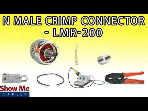 N Male Crimp Connector For LMR-200 - Perfect For DIY Installs!