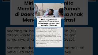 Ibu Ditemukan Tewas Membusuk di Rumah Kendal, Dua Kakak Beradik Alami Dehidrasi Parah