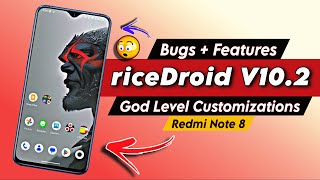 riceDroid V10.2: God Level Of Customizations with BUG ft. Redmi Note 8/8T 😲