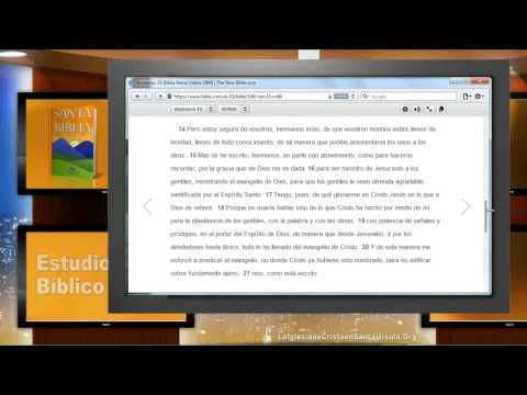 Estudio Bíblico: Romanos 14 al 16 y 1a Corintios 1, www.laiglesiadecristoensantaursula.org