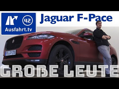 Jaguar F-Pace für große Personen? Ausfahrt.tv hilft.