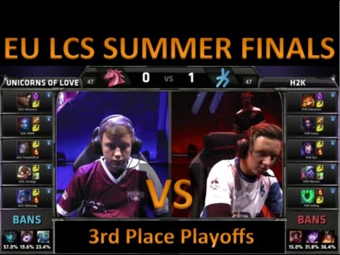 H2K vs UOL - EU LCS 2015 Summer Playoffs - 3rd Place Playoffs