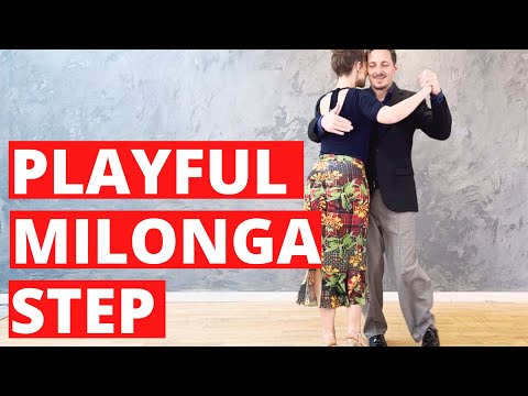 How to Milonga: Easy, Rotating Step For The Milonga Rhythm 😊 👣💃🕺