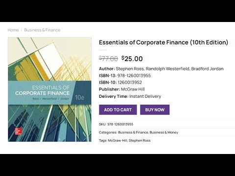 Thumbnail for (PDF) Essentials of Corporate Finance - 10th Edition - Stephen Ross
