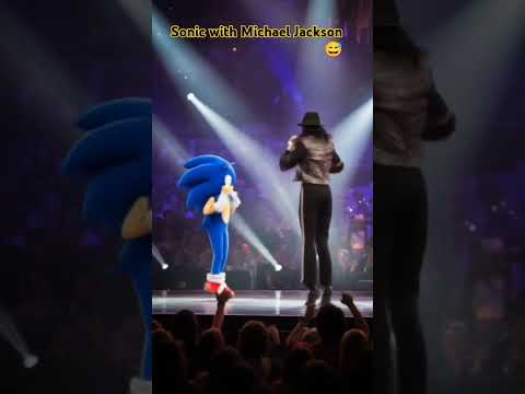 Michael Jackson and sonic dance #michaeljackson #sonic