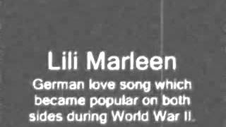 Lili Marleen in German recorded 1939 Lale Andersen