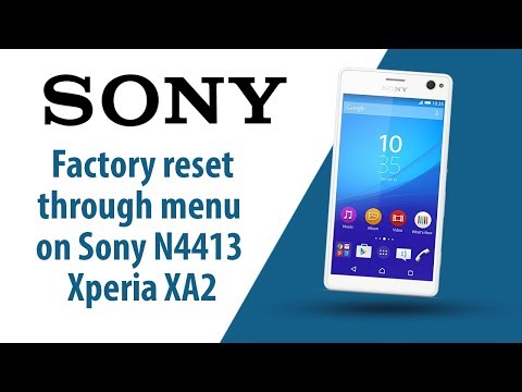 How to Factory Reset through menu on Sony Xperia XA2 N4413?