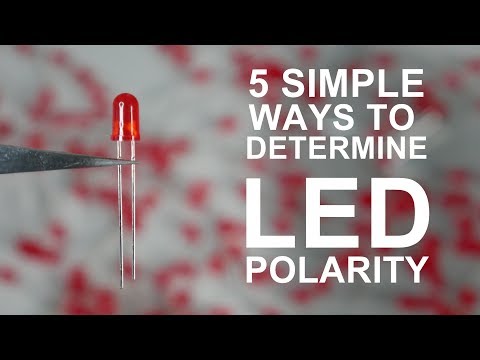 Part of a video titled 5 simple ways to determine LED polarity - YouTube