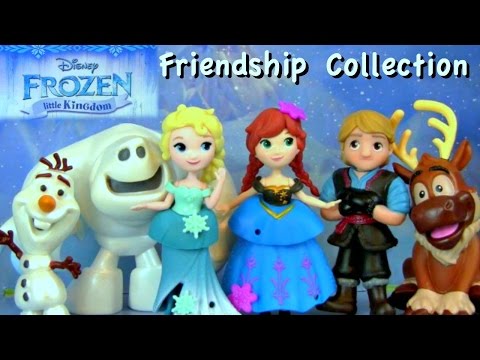 Disney Frozen Little Kingdom Frozen Friendship Collection! NEW Elsa, Anna, Olaf, Kristoff, & Sven