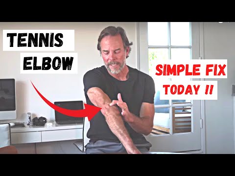5 Minute Tennis Elbow Fix!!  At Home!!