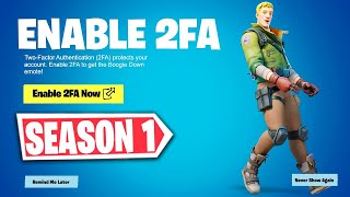 HOW TO ENABLE 2FA IN FORTNITE CHAPTER 4 SEASON 1! (EASY METHOD)