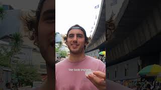 Luke Damant eats weird $1 fruit in Jakarta, Indonesia 🇮🇩 #shorts