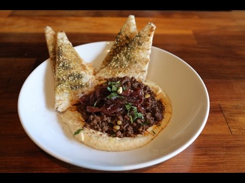 How to make Quick and Easy Hummus with Spicy Lamb by Cafe Mint and Food Thinkers