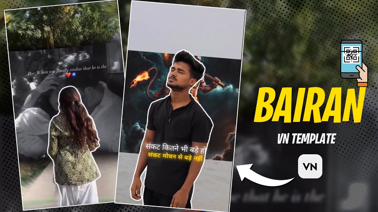 Bairan song Edit tutorial | trending masking effect tutorial Qr Vn Code