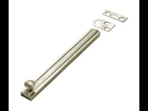 Don Jo SB 3 619 5 8 x 3 Surface Slide Bolt Satin Nickel Finish
