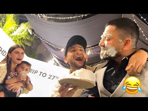 Dost ki birthday kharab kardi 😂 | poora cake face par laga diya😳