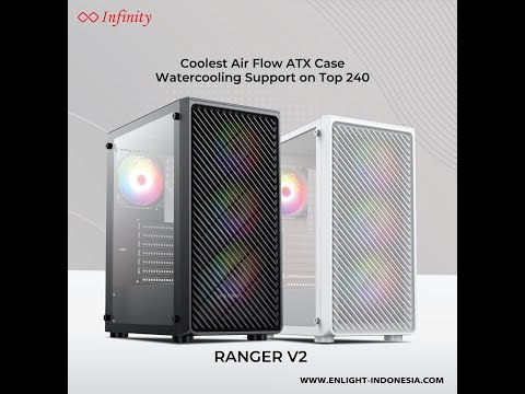 Enlight Infinity Ranger V2 - Coolest AIrflow for Value ATX Gaming PC Case