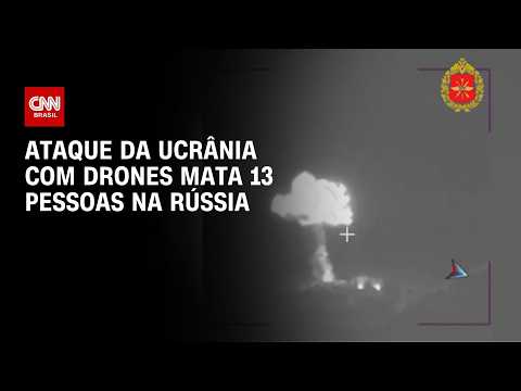 Ucrânia x Rússia: Ataques com drones deixa ao menos 13 mortos | CNN NOVO DIA
