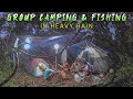 2 DAYS Group Camping Fishing In Heavy Rain Thunderstorm Fishing From JungleRiver Campinginindia