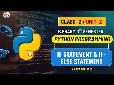 Unit 2 L 1 B Pharm Sem 1 Python Programming Python Programming For Pharmaceutical