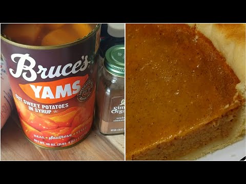 Sweet Potato Pies with Canned Sweet Potatoes New Video! Make Sweet Potato Pie taste delicious!