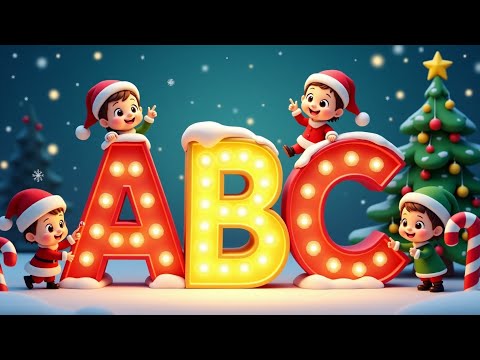 Christmas ABC Song 🎄 A is for Angel, B is for Bells | Holiday Phonics for Kids