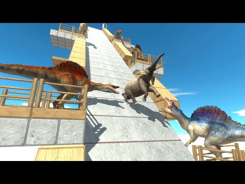 Who Can Escape The SPINOSAURUS Trap? ► Animal Revolt Battle Simulator