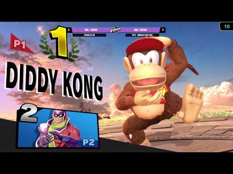 Fusion.exe 66 - AnG Gatsby (Captain Falcon) vs NVR Rivers (Diddy Kong) - Top 8 - Winners Semi-Final