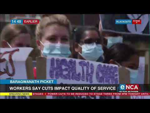 Baragwanath Picket Staff protest over job and budget cuts