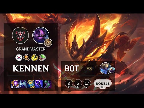 Kennen Bot vs Ezreal - KR Grandmaster Patch 11.14