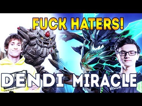 NaVi Dendi & Miracle- Vs Haters Power of M-God and Living Legend Dota 2