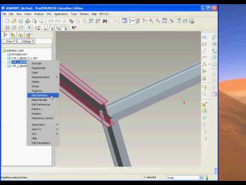 PRO-E,,,,,,,,HOW TO MANUFACTURE (BEAM)  IN PRO-E,,,,,,,