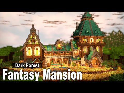 Minecraft: How to build a Fantasy Mansion + Interior | Tutorial [Part 2]