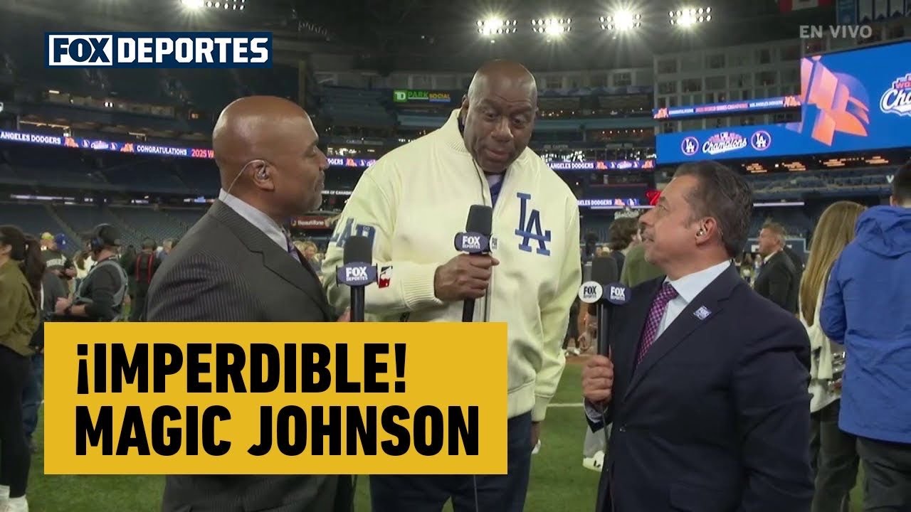 🤩 ¡IMPERDIBLE! Magic Johnson nos cuenta cómo vivió la victoria de Dodgers | Serie Mundial 2025