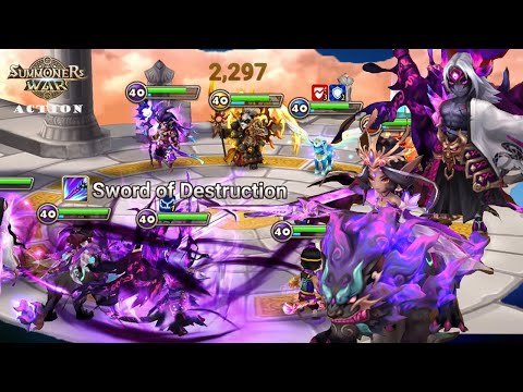 Beelzebub X Xiana TEAM DARK | RTA | Highlights - Summoners War