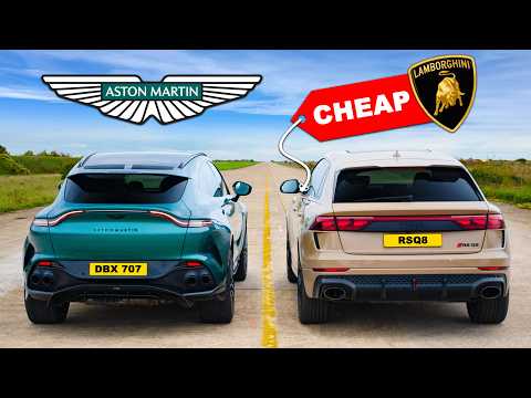 Aston Martin v Audi’s budget Lambo: DRAG RACE