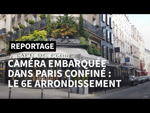Caméra embarquée dans Paris confiné: balade dans le 6ème arrondissement | AFP