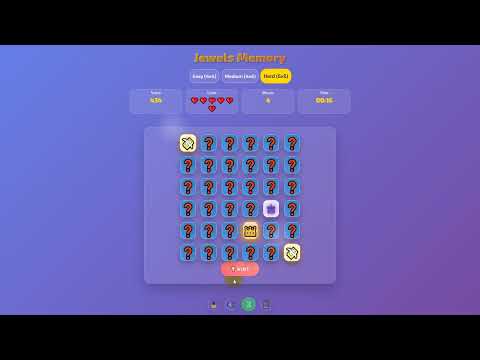Jewels Memory - Puzzle Game