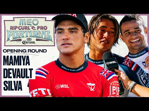 Barron Mamiya, Imaikalani deVault, Deivid Silva | MEO Rip Curl Pro Portugal 2024 Opening Round
