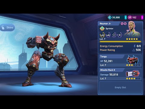 Tengu robot use missile rack 8 gameplay mech Arena